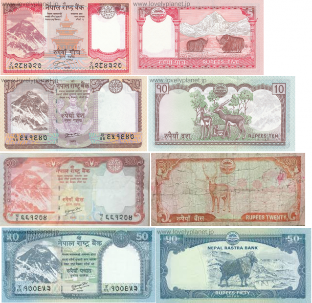 土曜日まで　ネパール　旧紙幣　250ルピー　Nepali Bill 250 7枚